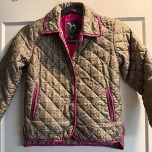 Coach Kids Quilted Jacket with Pink Lining
